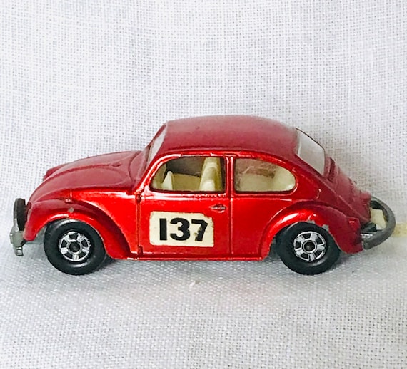 Vintage Red Matchbox VW Bug Toy - Etsy