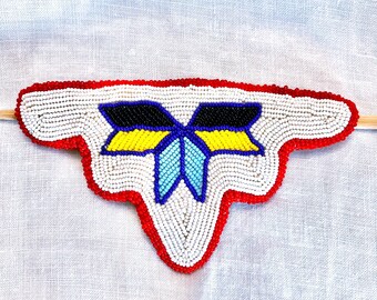 Vintage Indigenous Beaded Hair Piece