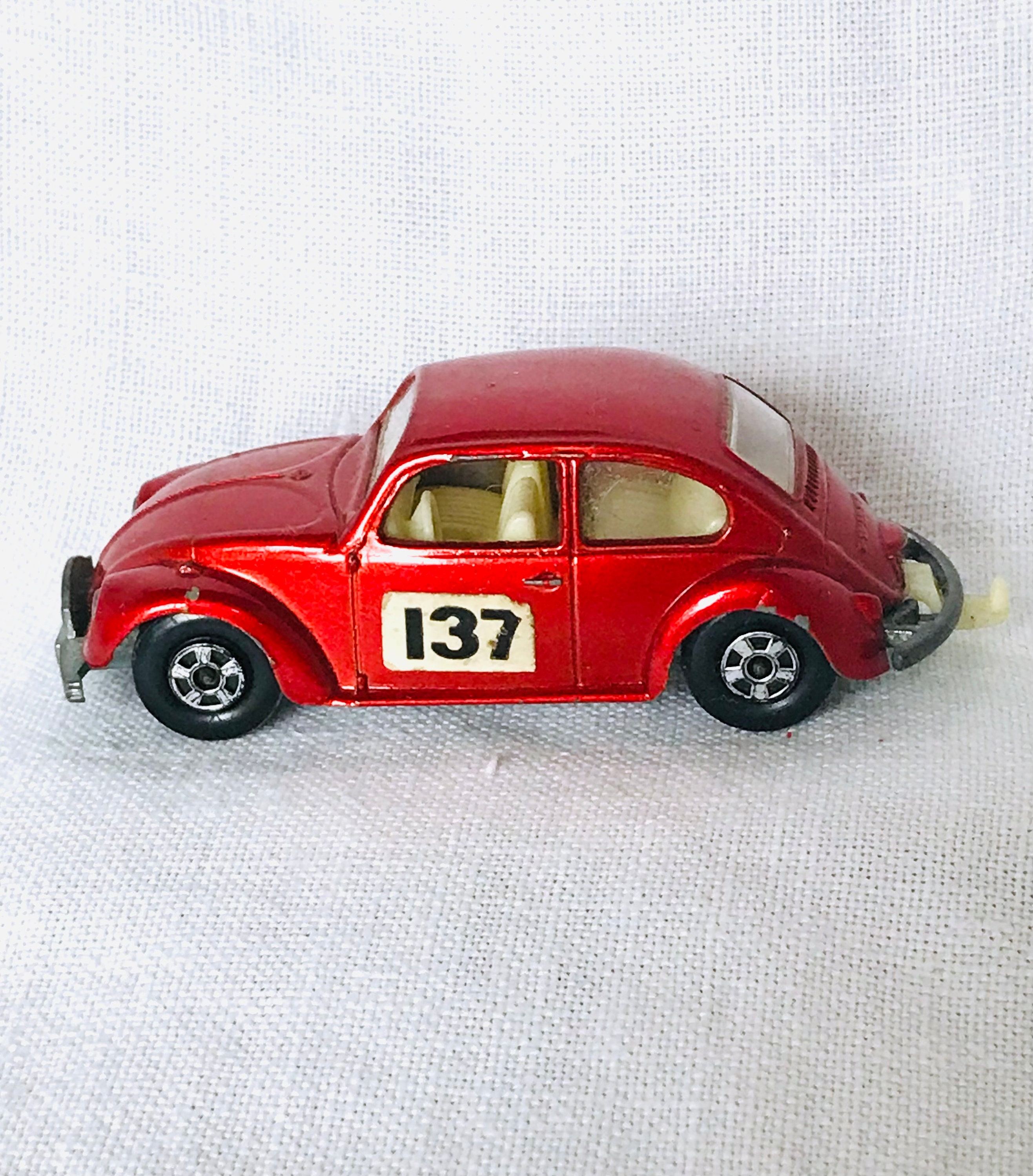 Vintage Red Matchbox VW Bug Toy - Etsy