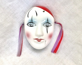 Vintage Ceramic Wall Mask