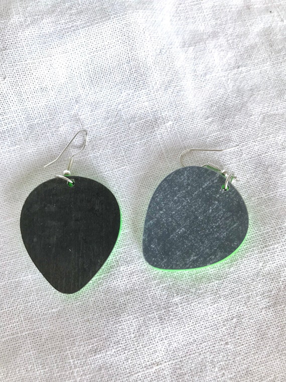 Green Alien Head Earrings: Stainless Steel Hooks - image 9