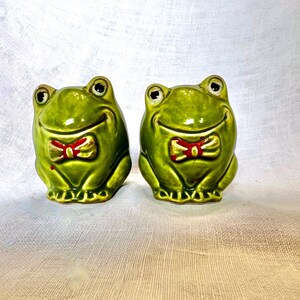 Vintage Frog Salt And Pepper Shakers