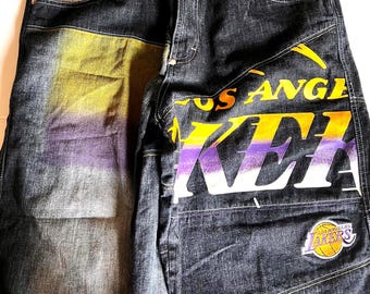 Vintage Denim NBA UNK LA Lakers Basketball Shorts