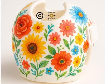 Floral Doc Band Decals: Baby Cranial Helmet Stickers