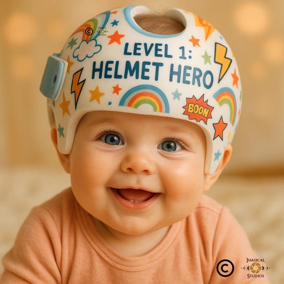 Helmet Hero Doc Band Decals, Cranial Helmet Decal Stickers for Baby Helmet, Cranial Band Baby, Helmet Stickers, Baby Stickers, Gaming