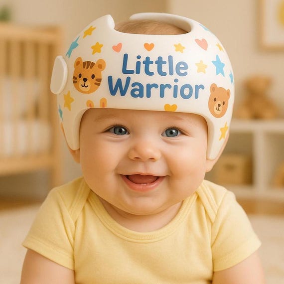 Little Warrior Doc Band Decals, Cranial Helmet Decal Stickers for Baby Helmet, Cranial Band Baby, Helmet Stickers, Baby Stickers, Warrior