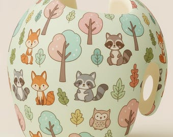 Woodland Creatures and Nature Doc Band Decals: Waterproof Vinyl Stickers for Baby Cranial Helmet
