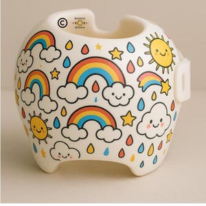 Rainbow Doc Band Decals: Baby Cranial Helmet Stickers