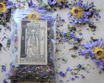 The High Priestess | Tarot Tea | Herbal Tisane for Meditation and Divination | Deeply Hypnotic | Sacred Sight & Seer's Tea