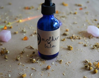 Mother Balm | Sweet Calm | Soothes Nerves & Eases Tensions | High Frequency Herbal Extract with Gemstone and Flower Essences