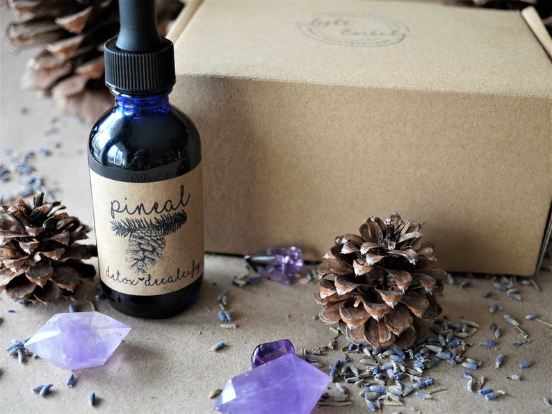 Pineal Detox Decalcify and Regenerate the Pineal Gland with Colloidal Gold, Crystalline Minerals, Potent Herbs, Flower & Gemstone Essences zdjęcie 4