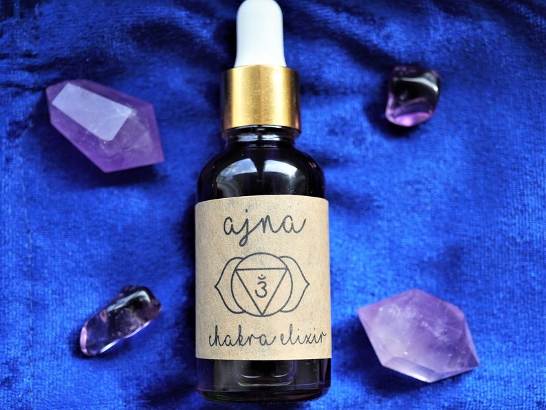 Pineal Detox & Third Eye Activation Kit Quantum DNA Upgrade Includes Two Formulas with Amethyst Quartz and Lavender Filled Velvet Pouch image 4