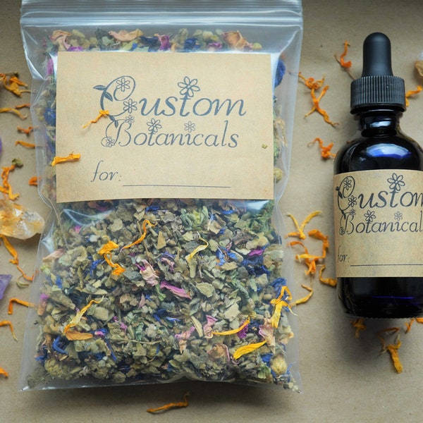 Custom Botanical Formula | Professionally Formulated for Your Healing Journey | High Frequency Teas and Tinctures | Made to Order