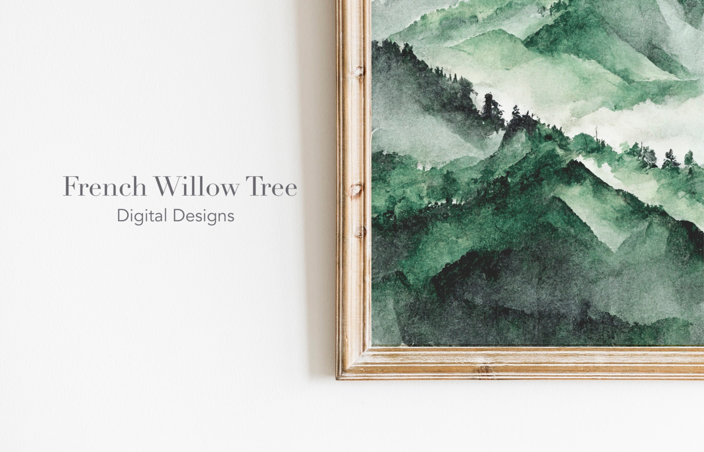 Abstract Watercolor Gallery Wall Set of 3 Watercolor Etsy