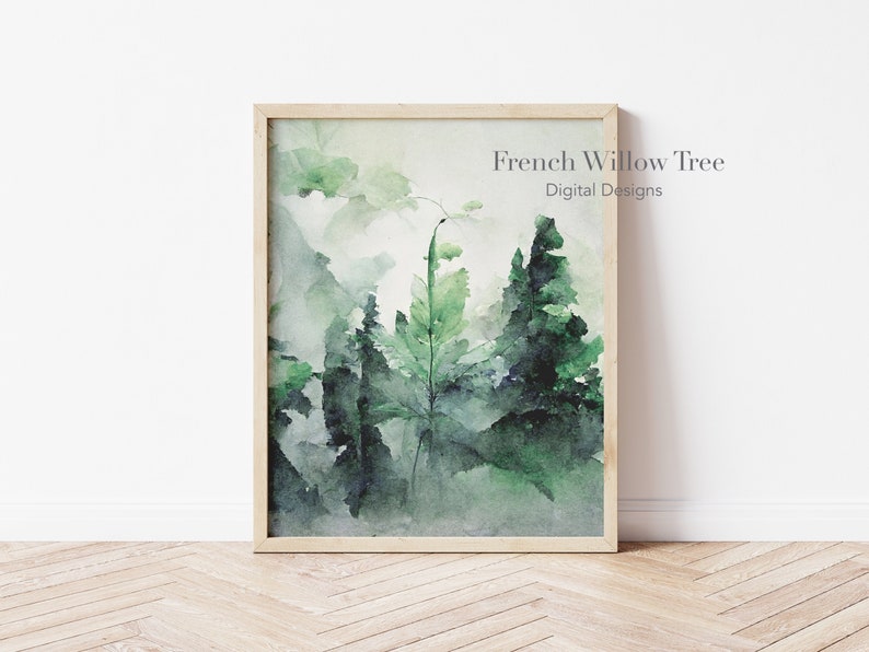 Abstract Watercolor Gallery Wall Set of 3 Watercolor Etsy