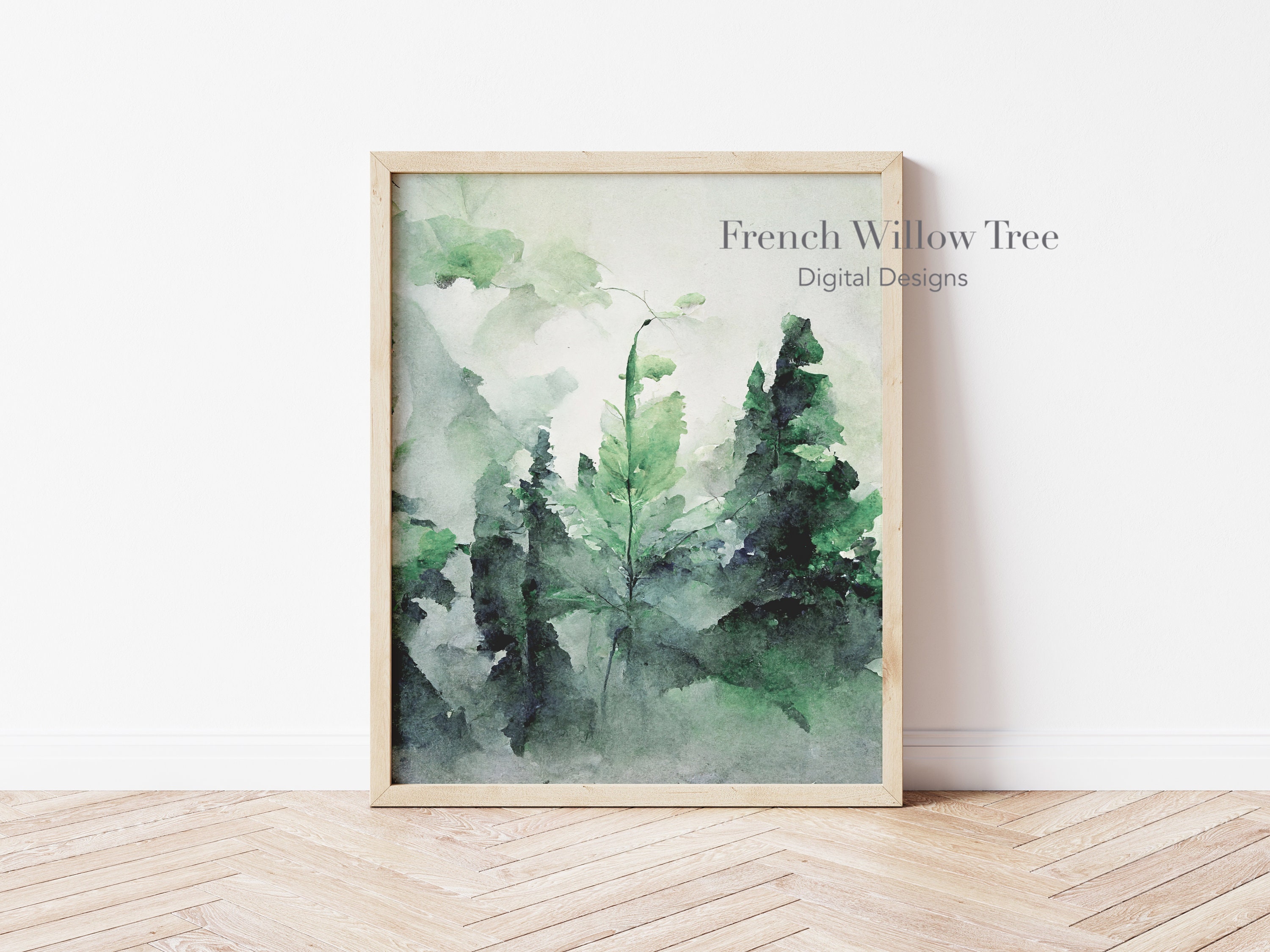 Abstract Watercolor Gallery Wall Set of 3 Watercolor Etsy