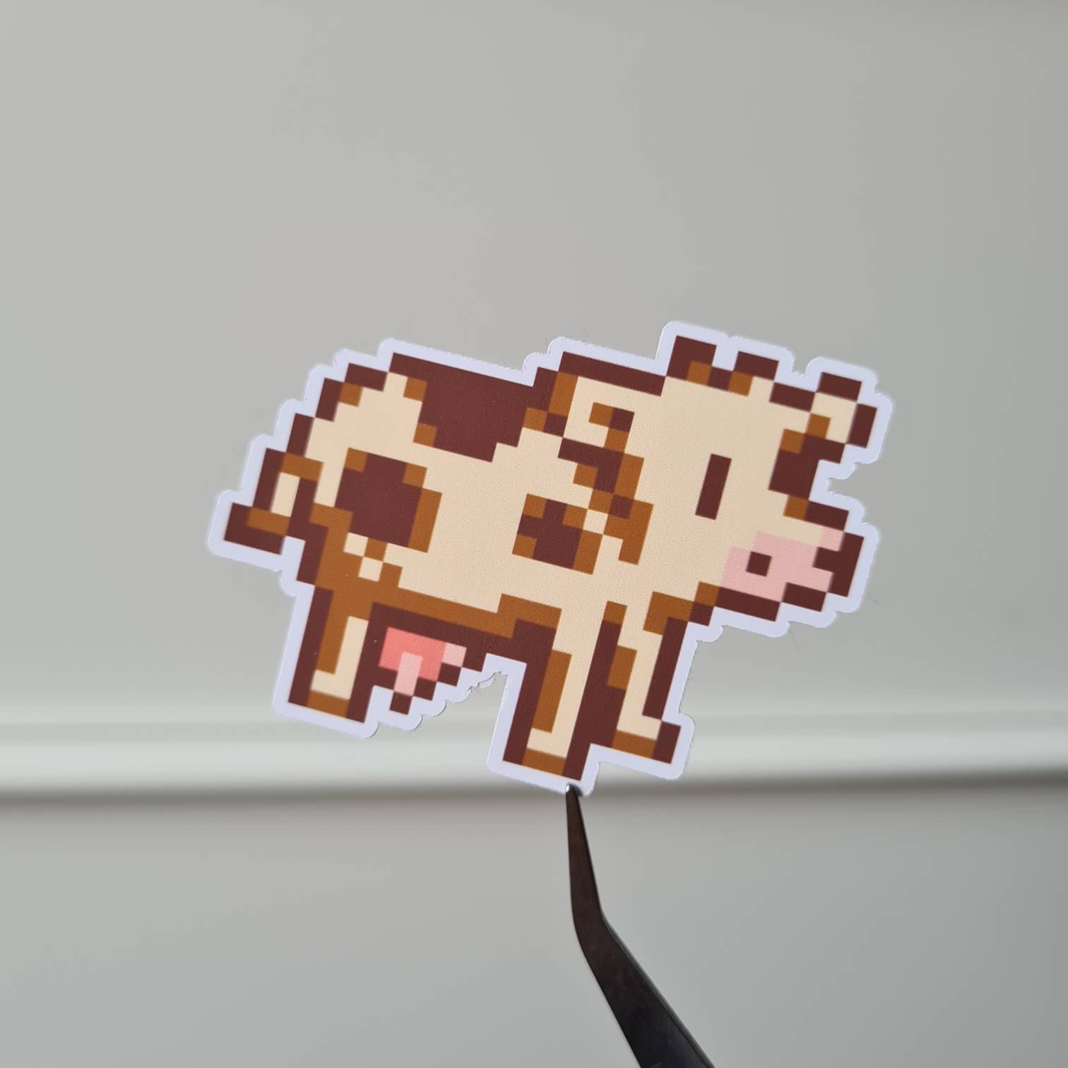 Stardew Valley Cow Sticker Stardew Valley Cow Cow Sticker - Etsy