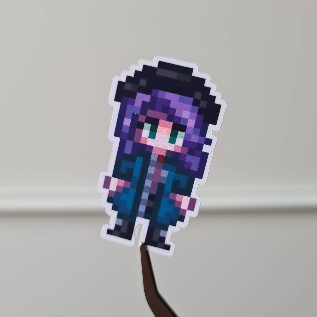 Stardew Valley Abigail Rain Outfit Sticker, Stardew Valley Sticker ...