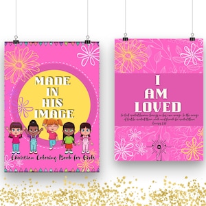 Christian coloring book for Girls : Made in his Image
