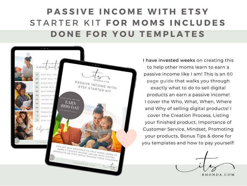 Passive Etsy Starter Kit Guide for Beginners to Sell Etsy