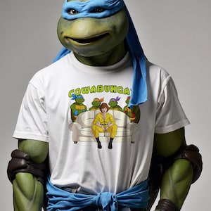 COWABUNGA'D 80s 90s Cartoon nostalgie grappig T-shirt | Shirt schildpadden | Filmanime | Ninja | Pizzaparty | Volwassene | Nostalgische film