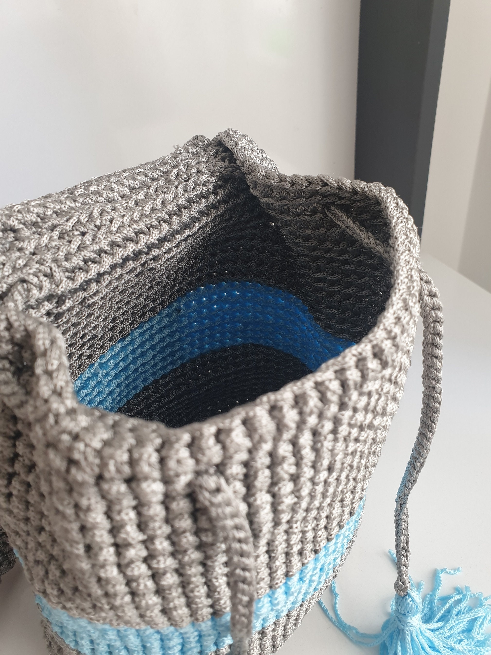 Knitted Backpack, Women's Stylish Backpack, Crochet Bag Etsy