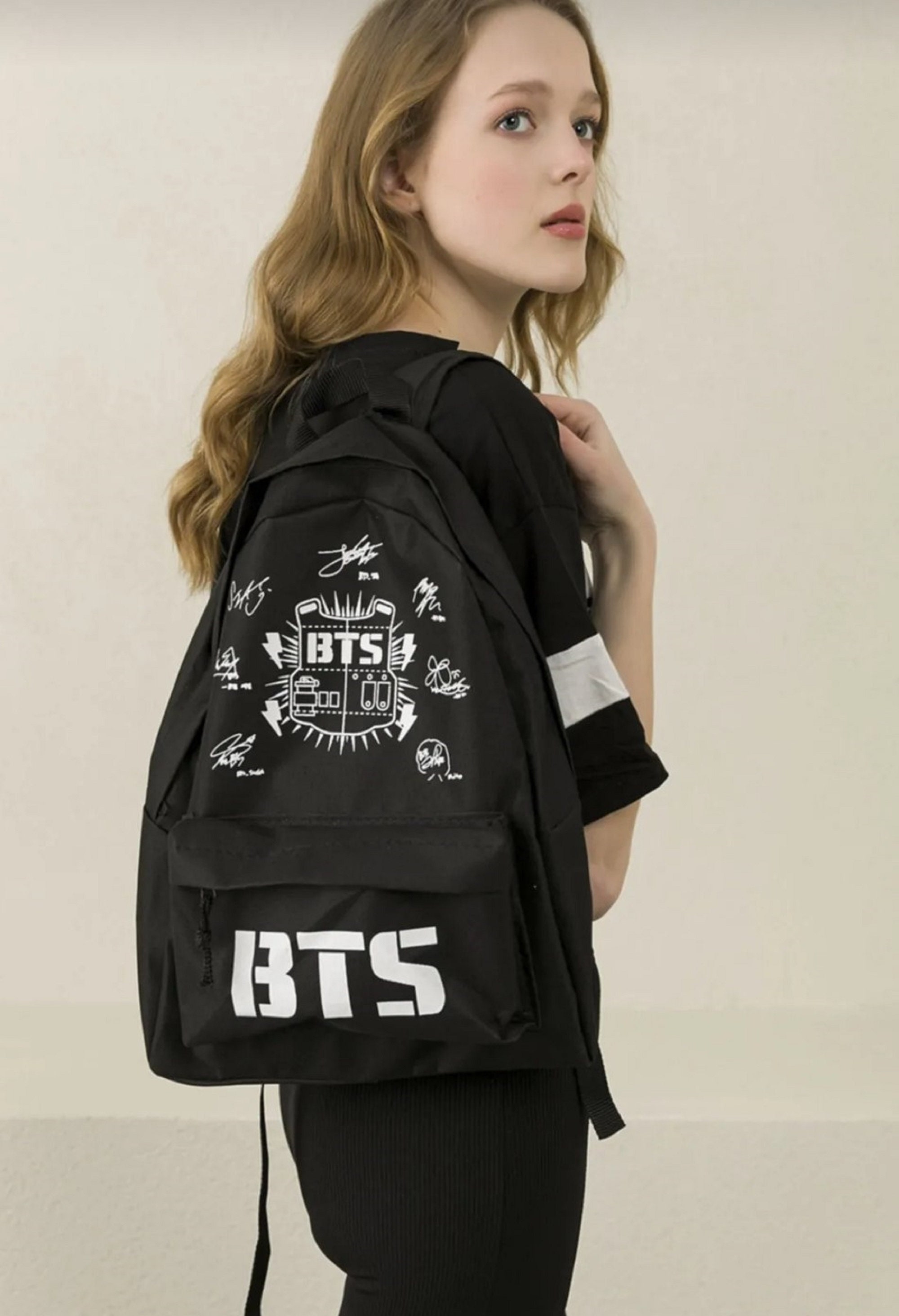 BTS Wings Backpack Kpop Shoulder Book Bag Jin Suga RM J-Hope Jimin