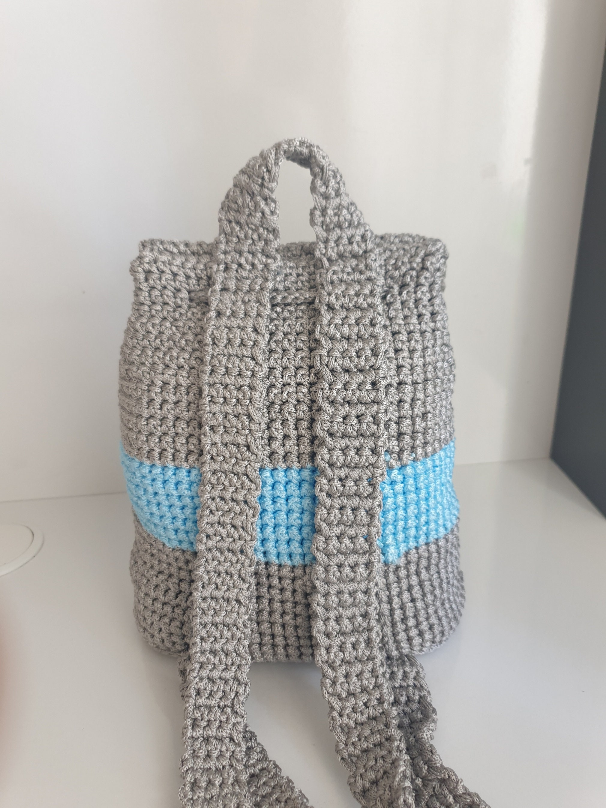 Knitted Backpack, Women's Stylish Backpack, Crochet Bag Etsy