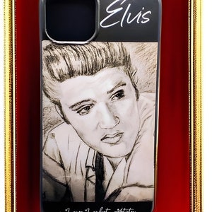 Elvis IPhone 13 Case | Hand Drawn Art | Customized To Fit All Phone Models