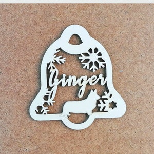 Corgi kerstornament, Pembroke Welsh Corgi gepersonaliseerde ornament, aangepaste hondnaam Corgi kerstornament, aangepaste Corgi eerste ornament 2023