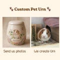 Custom Guinea Pig Portrait Ceramic Urn – Handmade Pet Ashes Keepsake – Hand-Painted Memorial Urn for Beloved Pet product logo