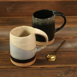 Personalized Handmade Ceramic Mug, Custom Name/Logo Coffee Mug, Pottery Coffee Mug Handmade, Kitchen Decoration