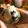 Custom Hand-Sculpted Pet Statue Mug – 3D Ceramic Portrait Cup with Floral Details | Unique Handmade Gift for Pet Lovers product logo