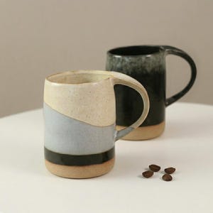 Taza de cerámica personalizada hecha a mano, taza de café con nombre/logotipo personalizado, taza de café de cerámica hecha a mano, decoración de cocina