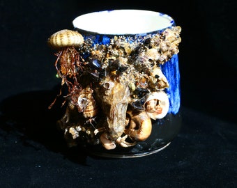 Handmade Deep Sea Series Ceramic Mug - Unique Marine Specimen Design