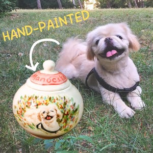 Custom Pet Urn, Custom Pet Portrait Urn, Handmade Ceramic Pet Ashes Keepsake, Custom Pottery Pet Memorial Gifts, Dog or Cat Urn