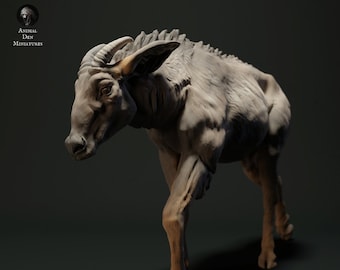 Sumatran Serow 1/24 Scale Realistic Animal Model 3D Printed | Decorative Display Piece | Beast Companion Figurine | Animal Den Miniatures