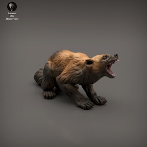 Wolverine 1/16 Scale Realistic Animal Model 3D Printed | Decorative Display Piece | Beast Companion Figurine | Animal Den Miniatures