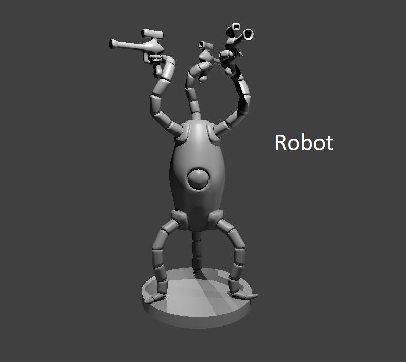 Alien Miniature for Table Top Games : Resin 3D Printed Model - Etsy