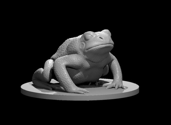 Giant Toad Miniature for Table Top Games : Resin 3D Printed Model -   Canada