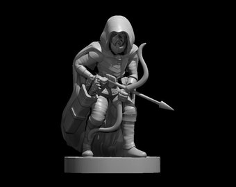 Gnome Ranger Miniature for Table Top Games : Resin 3D Printed Model