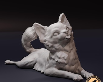 Chihuahua Realistic Animal Model 3D Printed | Decorative Display Piece | Beast Companion Figurine | Animals & Creatures Minis