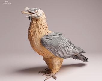 Bearded Vulture 1/12 Scale Realistic Animal Model 3D Printed | Decorative Display Piece | Beast Companion Figurine | Animal Den Miniatures