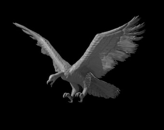Giant Vulture Miniature for Table Top Games : Resin 3D Printed Model