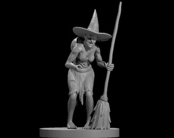Witches Miniature for Table Top Games : Resin 3D Printed Model