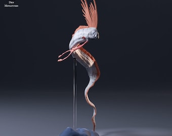 Giant Oarfish 1/24 Scale Realistic Animal Model 3D Printed | Decorative Display Piece | Beast Companion Figurine | Animal Den Miniatures