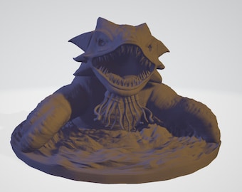 Kraken Miniature for Table Top Games : Resin 3D Printed Model