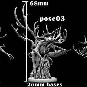 The Wendigo 3 Poses 25mm Base Miniature for Table Top Games Resin 3D Printed Model Dungeons & Dragons image 7