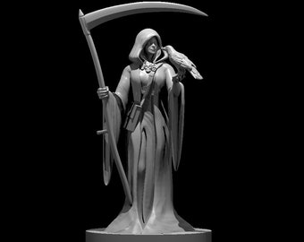 Female Necromancer Wizard (25mm Base) | Miniature for Table Top Games | Resin 3D Printed Model | Dungeons & Dragons