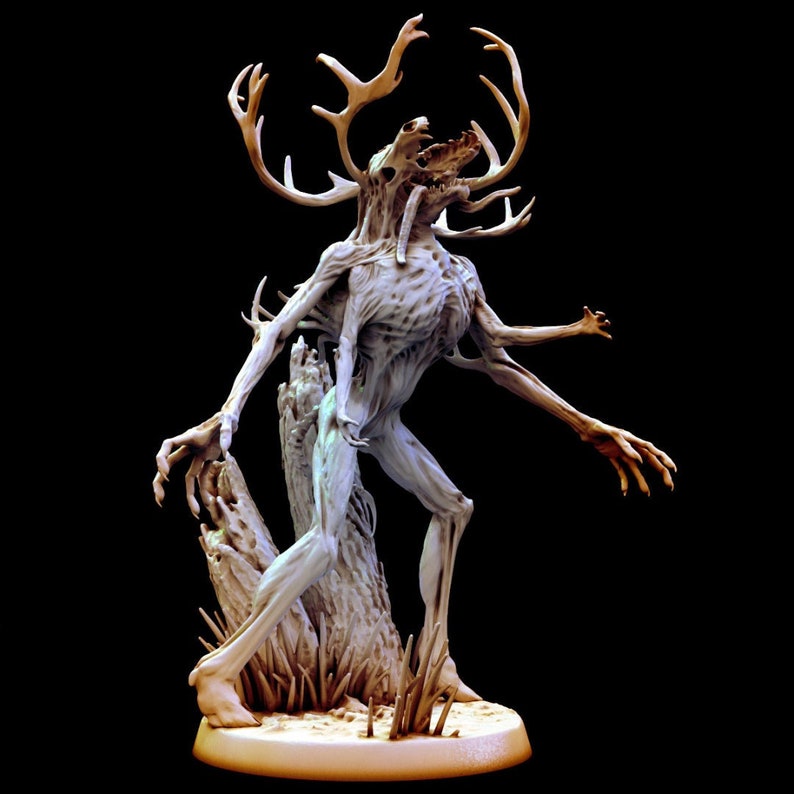 Le Wendigo 3 poses culot 25 mm Miniature pour jeux de table Modèle imprimé 3D en résine Donjons et dragons image 2